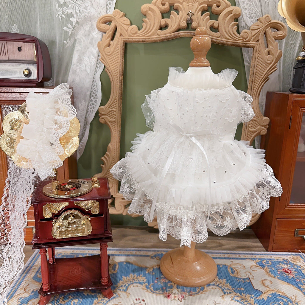 Amya - White Star Lolita Pet Dress Pet Dress Amya