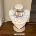FOOTSTEP - Naughty Bear Double Ruffle Pet Bib Pet Bibs FOOTSTEP