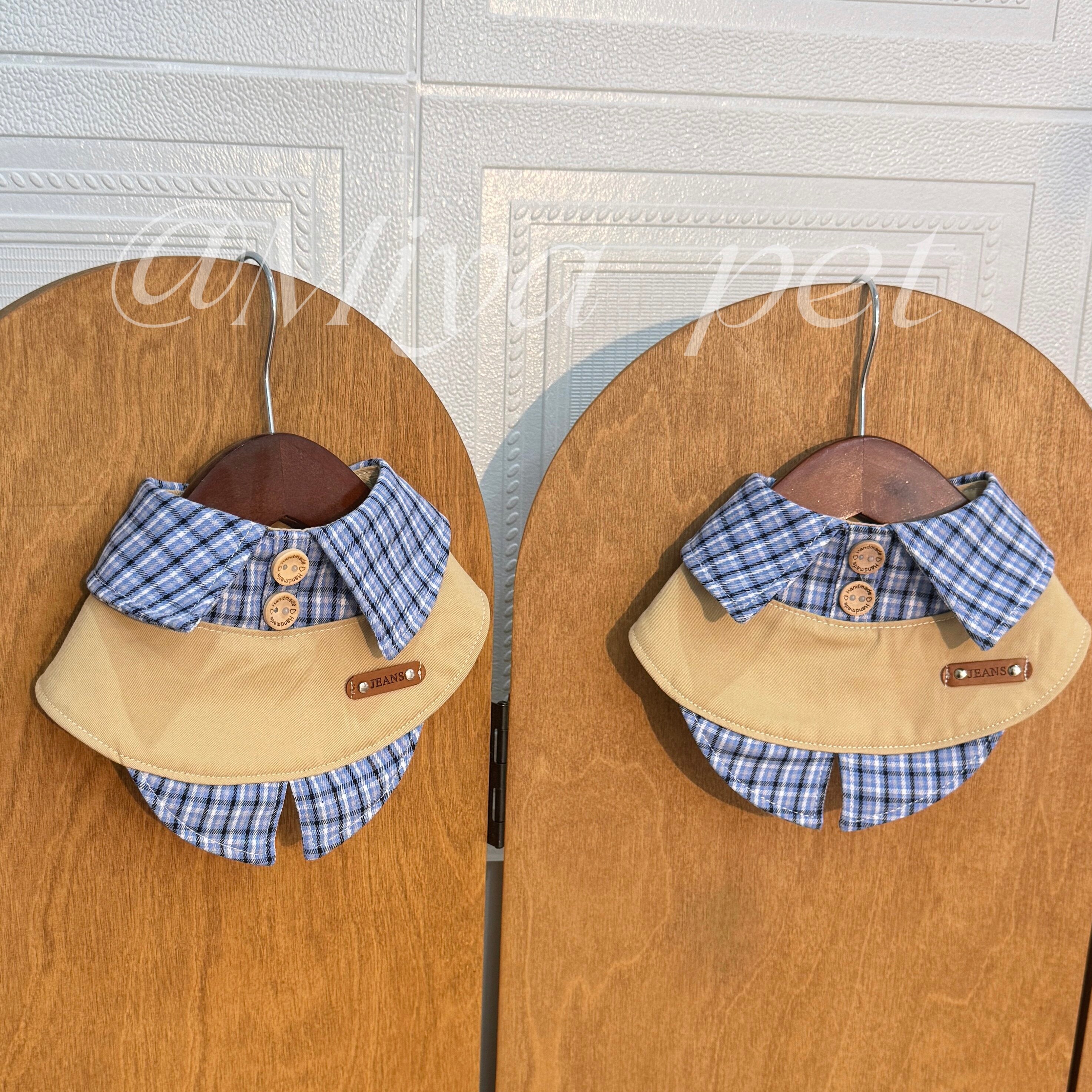 Plaid Preppy Pet Bib for Small Dogs & Cats Pet Bibs Miya