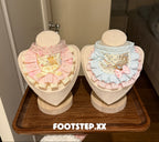 FOOTSTEP - Dessert Bear Handmade Double Ruffle Pet Bib Pet Bibs FOOTSTEP