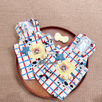 Dopamine Plaid Canvas Overall Pet Dress for Small Dogs & Cats Pet Dress Miya