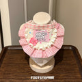 FOOTSTEP - Pretty Puppy Double Ruffle Pet Bib Pet Bibs FOOTSTEP