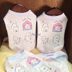 Puppy Print Cotton Pet Tank Top for Small Dogs & Cats Pet Top Miya