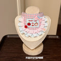 FOOTSTEP - Cute Apple Print Ruffle Pet Bib Bandana Pet Bibs FOOTSTEP