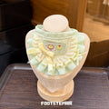 FOOTSTEP - Green Apple Triple Ruffle Pet Bib Pet Bibs FOOTSTEP