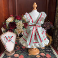 Amya - Mint Red Trim Lolita Pet Dress Pet Dress Amya