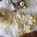 Amya - Yellow Gingham Lolita Pet Dress Pet Dress Amya
