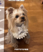FOOTSTEP - Little Milk Bottle Cartoon Double Ruffle Pet Bib Pet Bibs FOOTSTEP