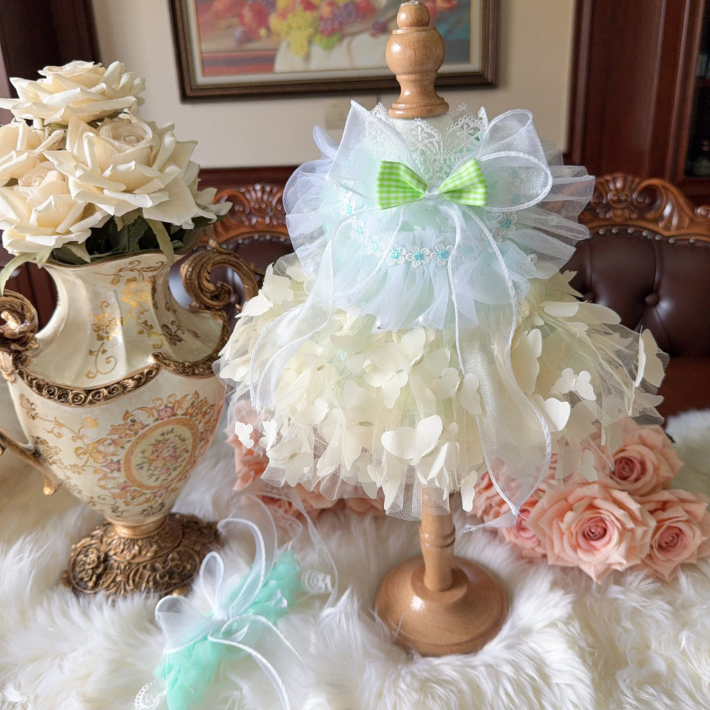 Amya - Mint Yellow Lolita Pet Dress Pet Dress Amya