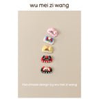 Pearl Bow Grooming Comb Clips for Small Dogs & Cats | Elegant Pet Hair Accessories Pet Hair Clip wumeiziwang