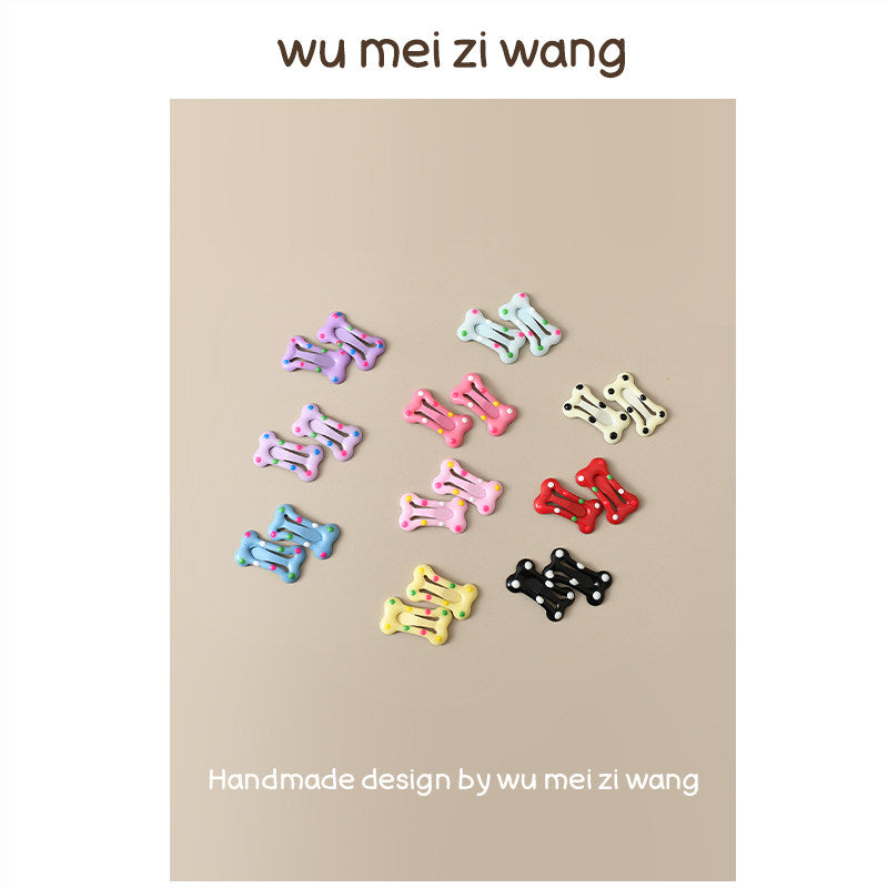 Kawaii Bone Hair Clip Set for Small Dogs & Cats | Cute Pet Hair Accessories Pet Hair Clip wumeiziwang