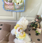 Pastel Cartoon Ruffle Camisole Pet Dress Pet Dress Miya