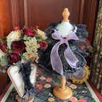 Amya - Purple Bow Gothic Pet Dress Pet Dress Amya