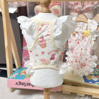 Cupcake Bear Print Lace Strap Pet Dress for Small Dogs & Cats Pet Dress Miya