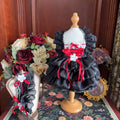 Amya - Red Ribbon Gothic Pet Dress Pet Dress Amya