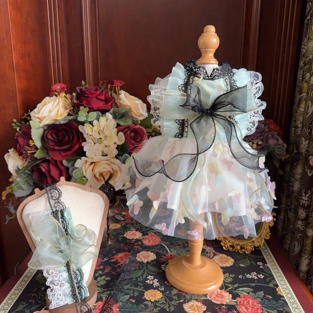Amya - Rainbow Butterfly Lolita Pet Dress Pet Dress Amya