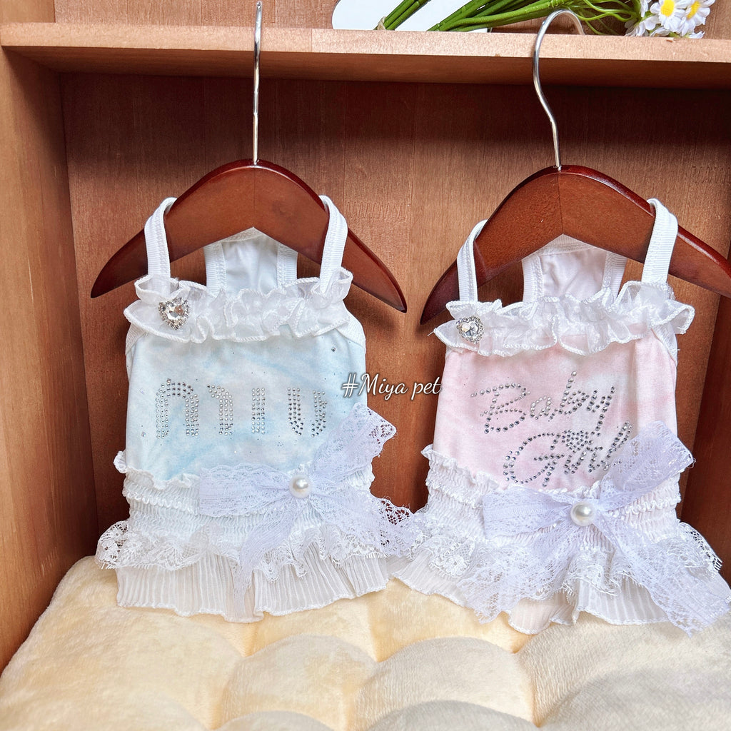 Rhinestone Camisole Pet Dress Pet Dress Miya
