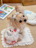 Fuzzy Puppy Gingham Pet Tank Top for Small Dogs & Cats Pet Top Miya