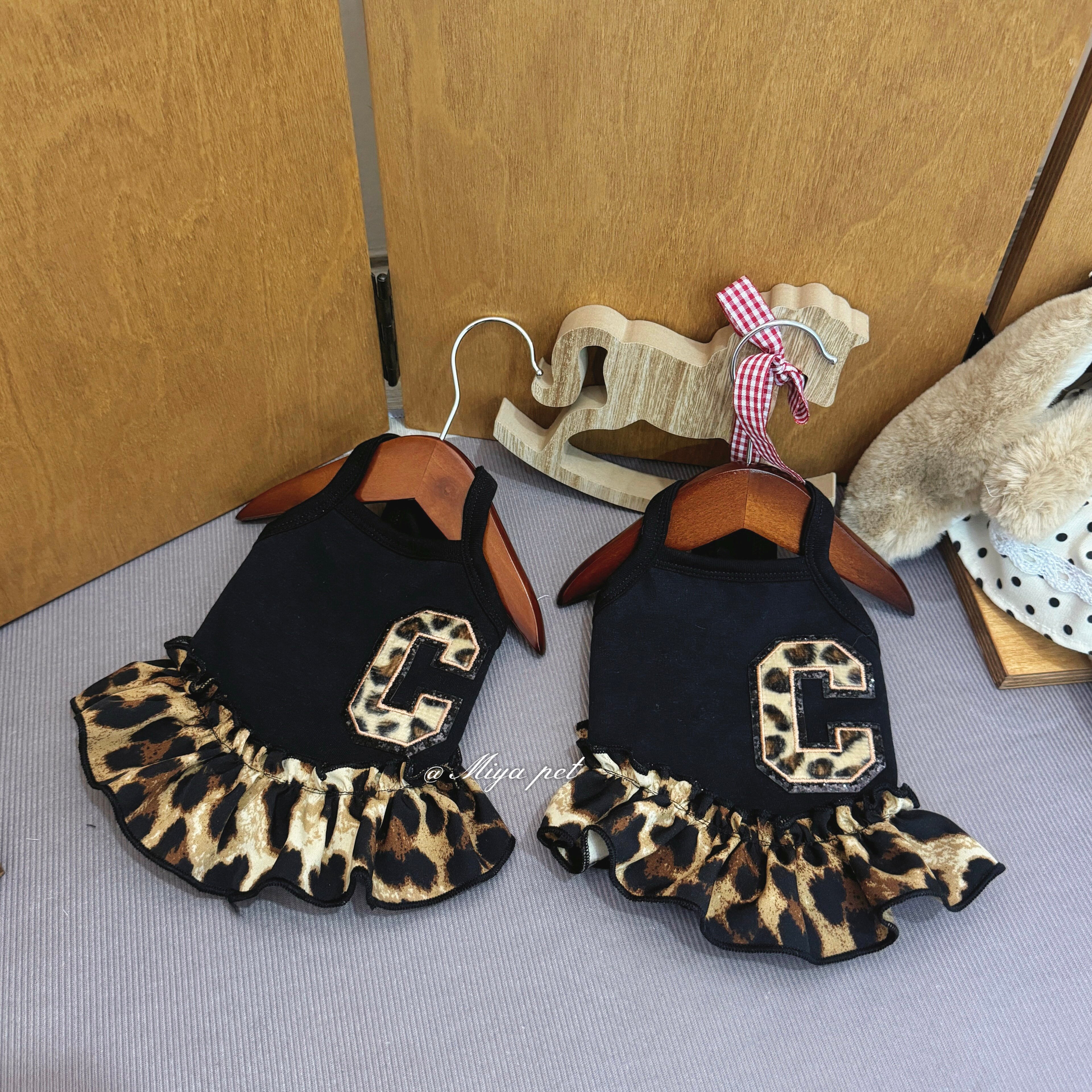 Leopard Print Streetwear Pet Outfit for Small Dogs & Cats Pet Top Miya