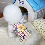 Dopamine Plaid Canvas Overall Pet Dress for Small Dogs & Cats Pet Dress Miya