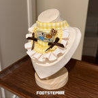 FOOTSTEP - Fish Bite Double Ruffle Pet Bib Pet Bibs FOOTSTEP