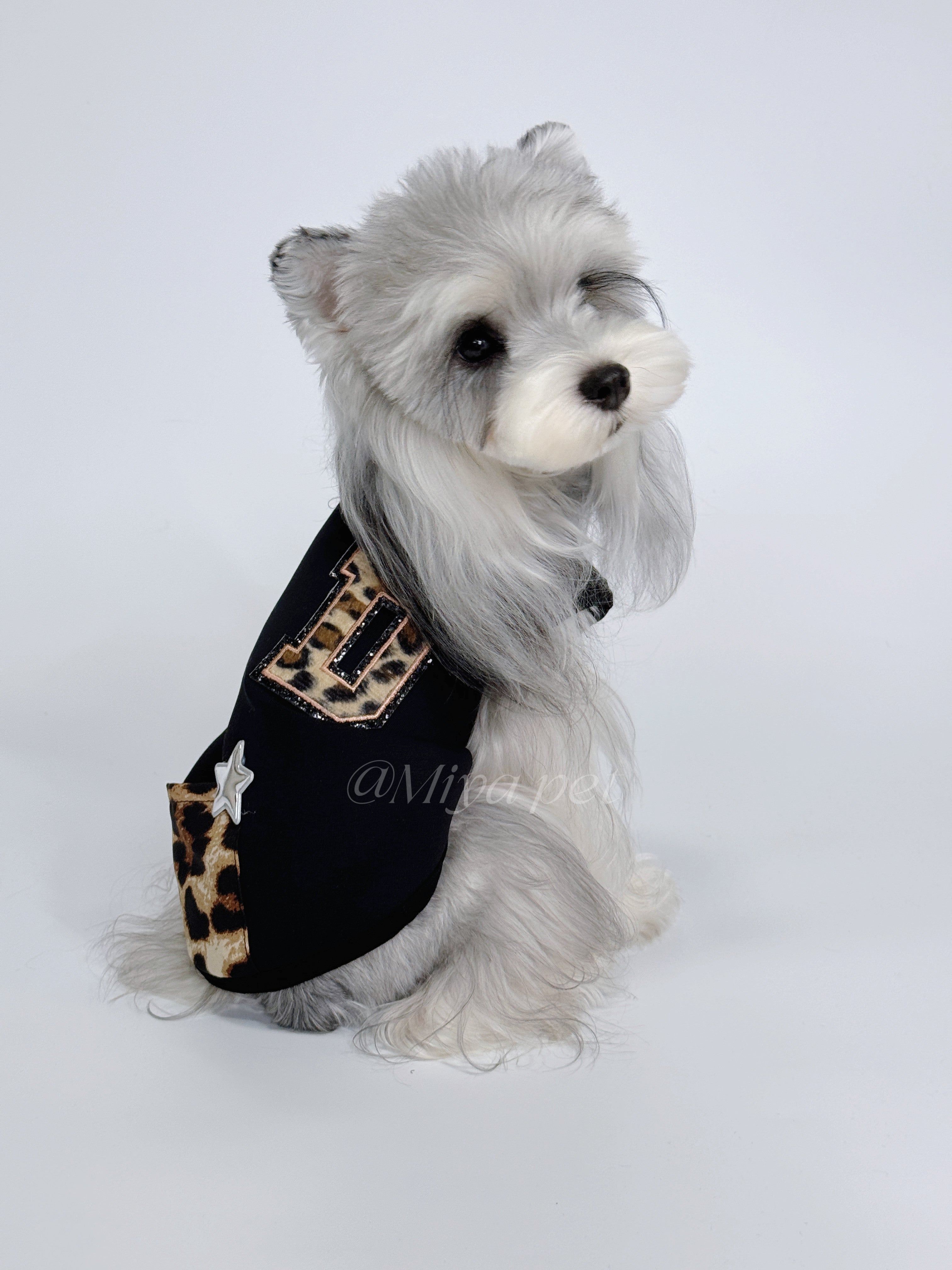 Leopard Print Streetwear Pet Outfit for Small Dogs & Cats Pet Top Miya