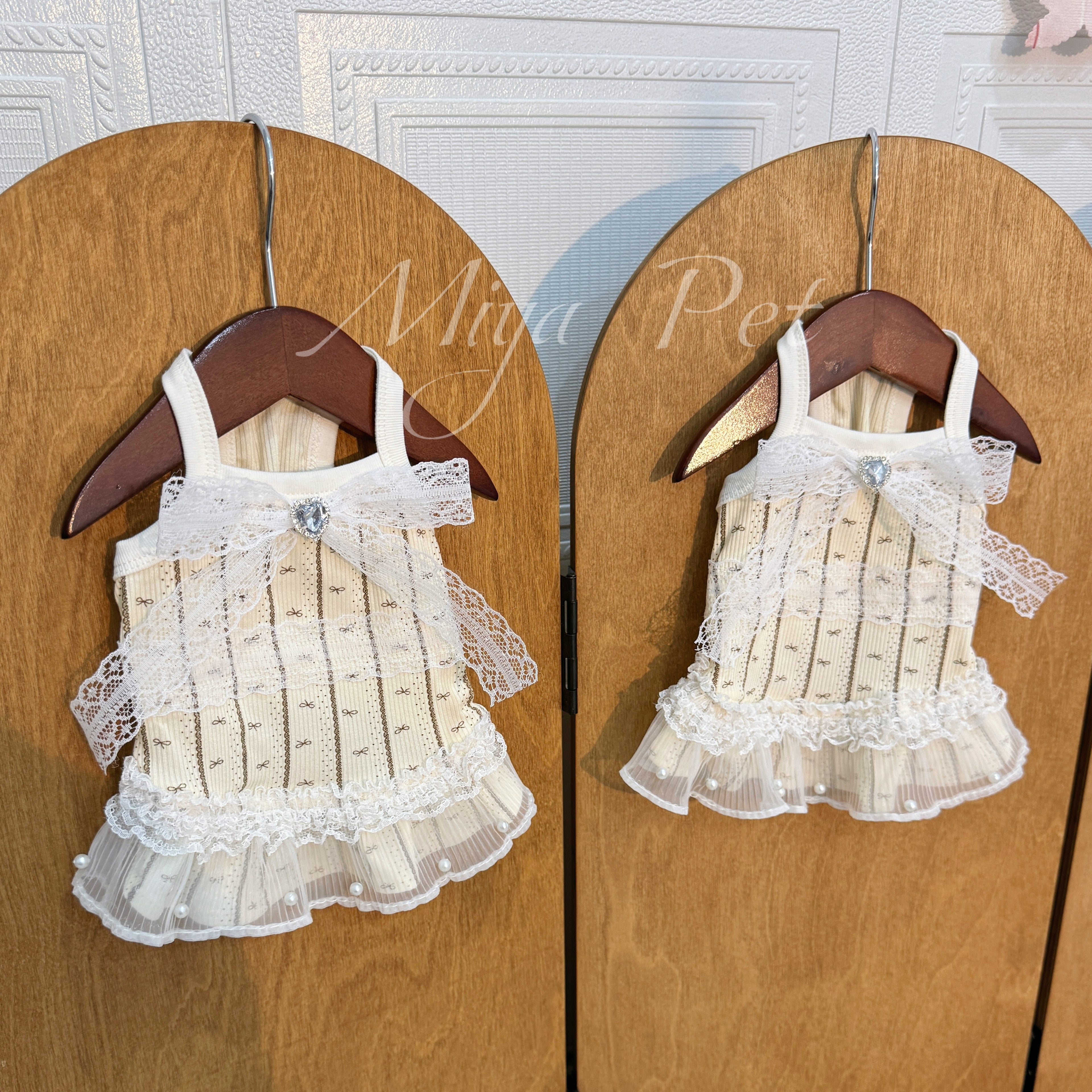 Pearl Lace Cami Pet Dress Pet Dress Miya