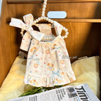 Korean Style Large Bow Halter Cotton Pet Dress for Small Dogs & Cats Pet Dress Miya