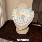 FOOTSTEP - Moon Baby Double Ruffle Pet Bib Pet Bibs FOOTSTEP