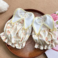 Bear Print Triangle Collar Bubble Pet Dress for Small Dogs & Cats Pet Dress Miya