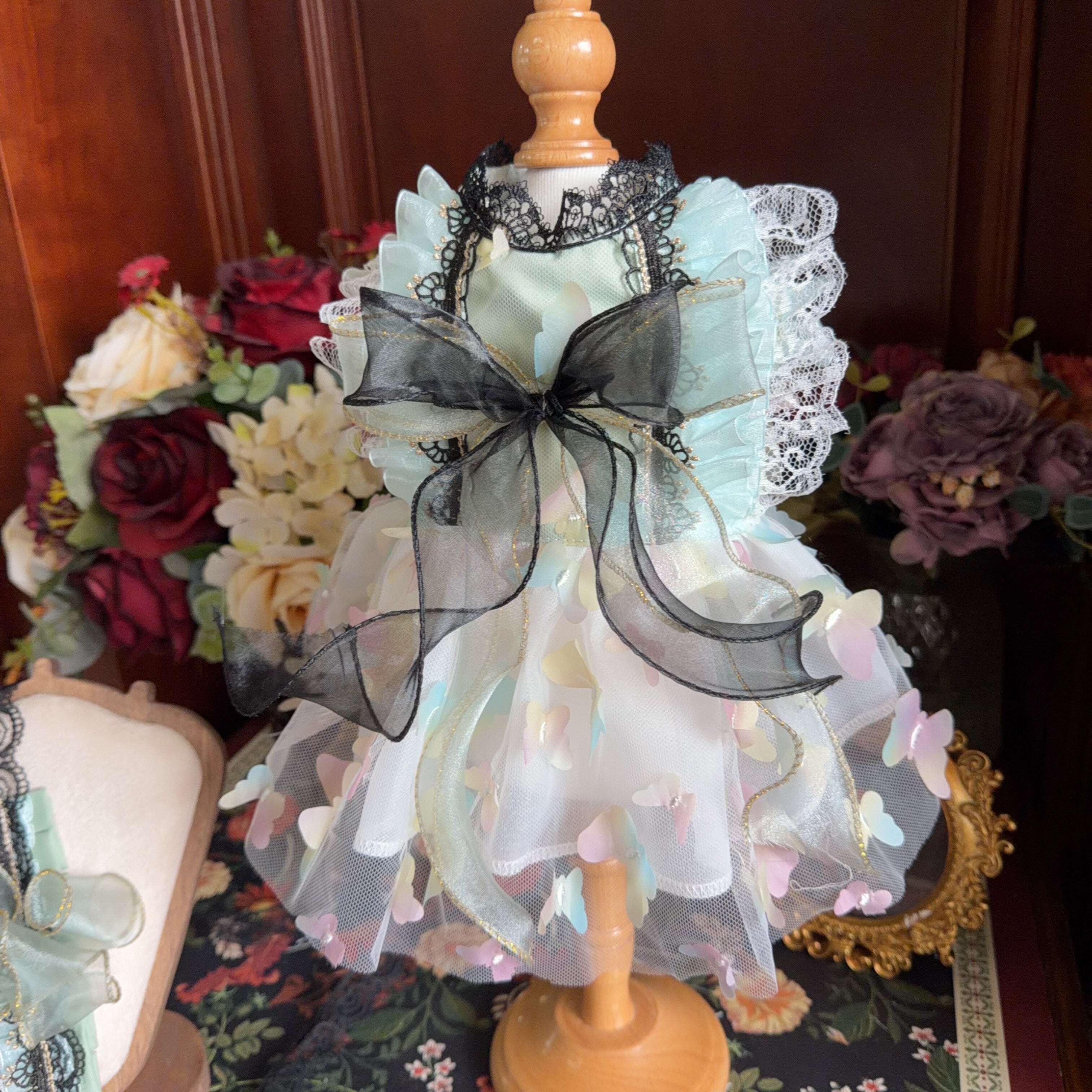 Amya - Rainbow Butterfly Lolita Pet Dress Pet Dress Amya