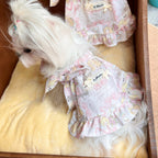 Monet Garden Print Cotton Pet Dress Pet Dress Miya