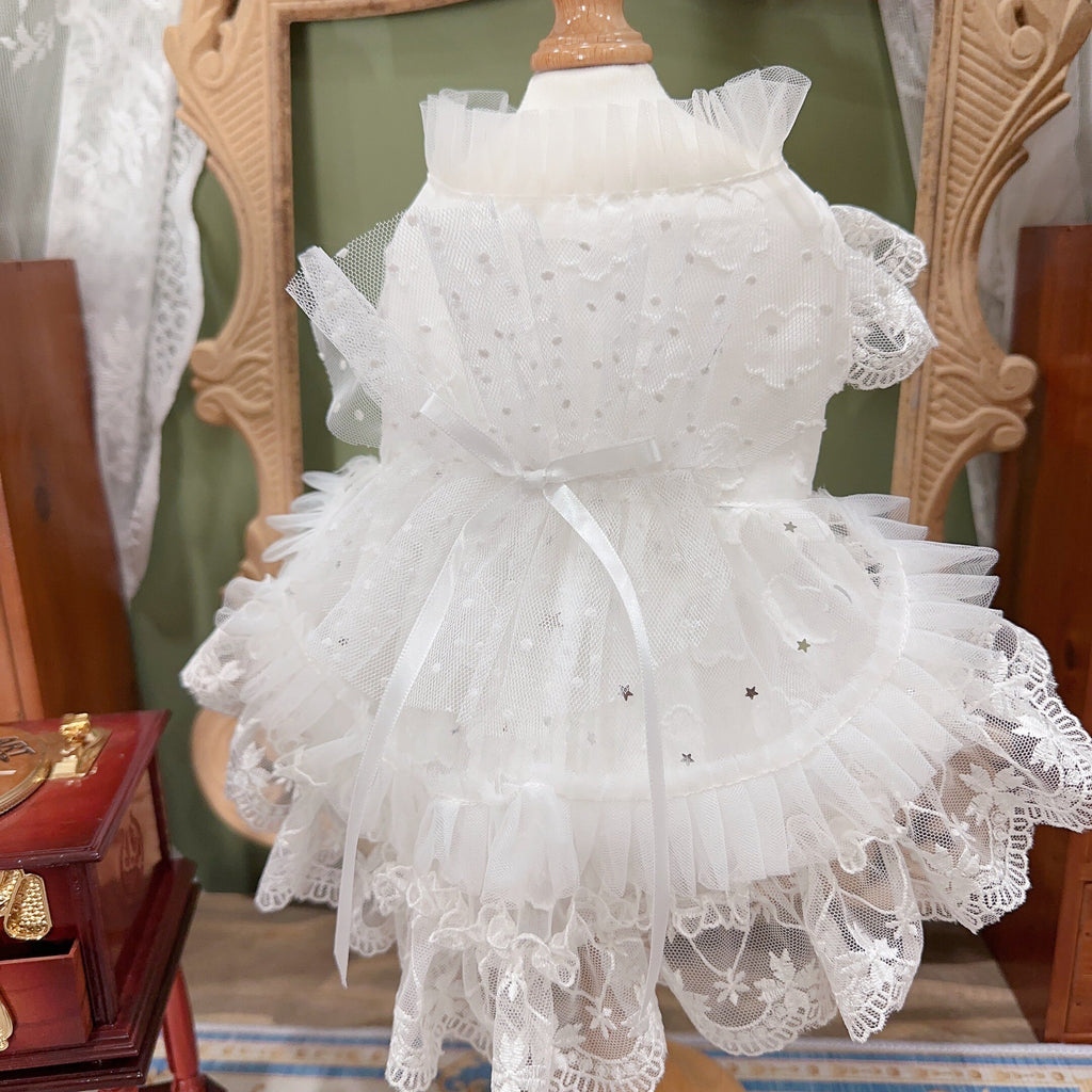 Amya - White Star Lolita Pet Dress Pet Dress Amya