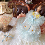 Amya - Mint Daisy Lolita Pet Dress Pet Dress Amya