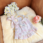 Monet Garden Print Cotton Pet Dress Pet Dress Miya