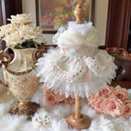 Amya - Pink Floral Lolita Pet Dress Pet Dress Amya