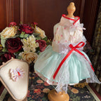 Amya - Mint Bow Lolita Pet Dress Pet Dress Amya