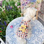 Dopamine Plaid Canvas Overall Pet Dress for Small Dogs & Cats Pet Dress Miya