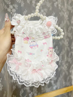 Sweetheart Print Lace Pet Dress Pet Dress Miya