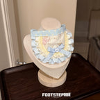 FOOTSTEP - Moon Baby Double Ruffle Pet Bib Pet Bibs FOOTSTEP
