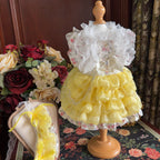 Amya - Pearl Bow Lolita Pet Dress Pet Dress Amya