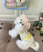 Pastel Cartoon Ruffle Camisole Pet Dress Pet Dress Miya