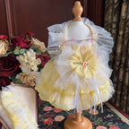 Amya - Pearl Rose Bow Lolita Pet Dress Pet Dress Amya