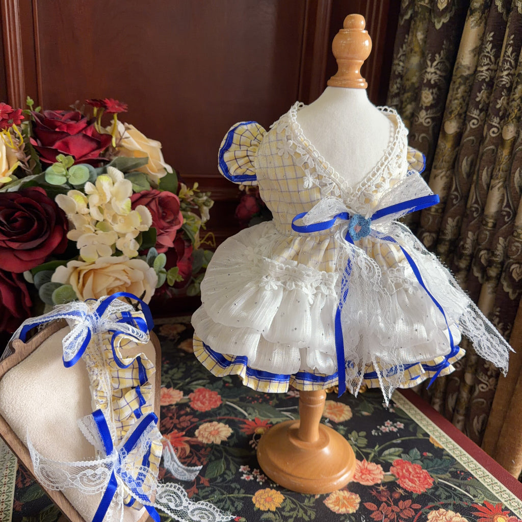 Amya - Blue Ribbon Lolita Pet Dress Pet Dress Amya