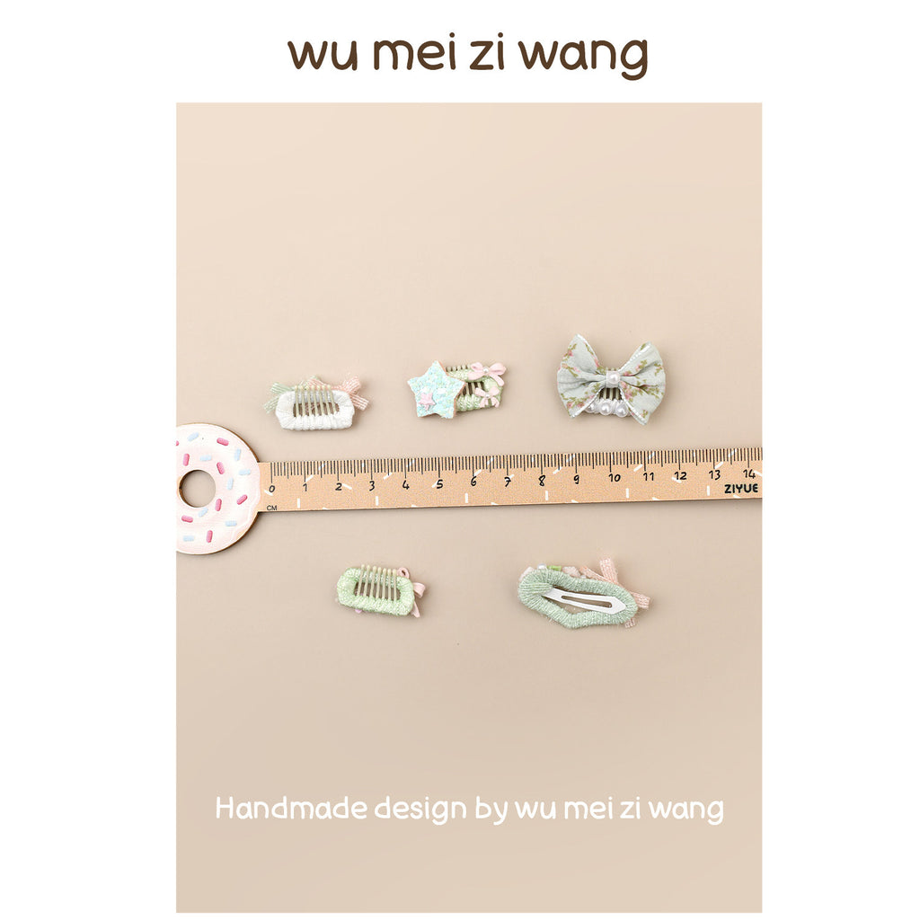 Spring Floral Grooming Comb Clips for Small Dogs & Cats | Vintage Pet Hair Accessories Pet Hair Clip wumeiziwang