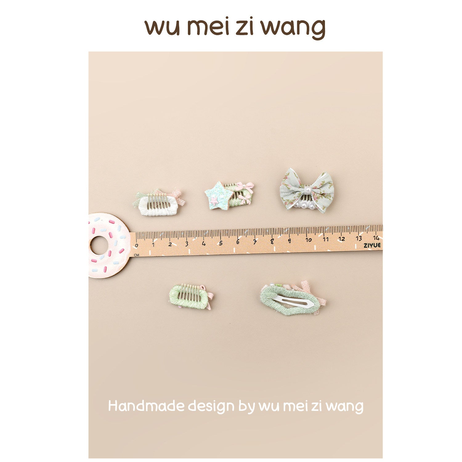Spring Floral Grooming Comb Clips for Small Dogs & Cats | Vintage Pet Hair Accessories Pet Hair Clip wumeiziwang