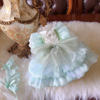 Amya - Green Tulle Lolita Pet Dress Pet Dress Amya