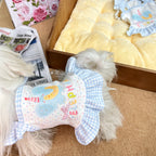 Elephant Print Flutter Sleeve Cotton Pet Dress for Small Dogs & Cats Pet Dress Miya