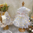 Amya - White Daisy Lolita Pet Dress Pet Dress Amya