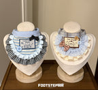 FOOTSTEP - Naughty Bear Double Ruffle Pet Bib Pet Bibs FOOTSTEP